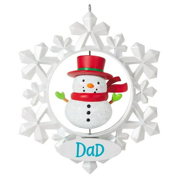 Hallmark QGO2005 Dad Snowflake 2021 Ornament