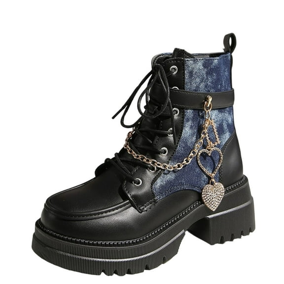 Taqqpue Women's Boots, Ankle Boots Chunky Heel,Sole on Booties for Women