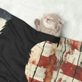 thumbnail image 2 of Yiaed Wood Grain Bald Eagle Print Dog Blankets-Cat Blanket Washable for Couch Protection,Puppy Blanket, Soft Plush Reversible Throw Furniture Protector-Small, 2 of 8