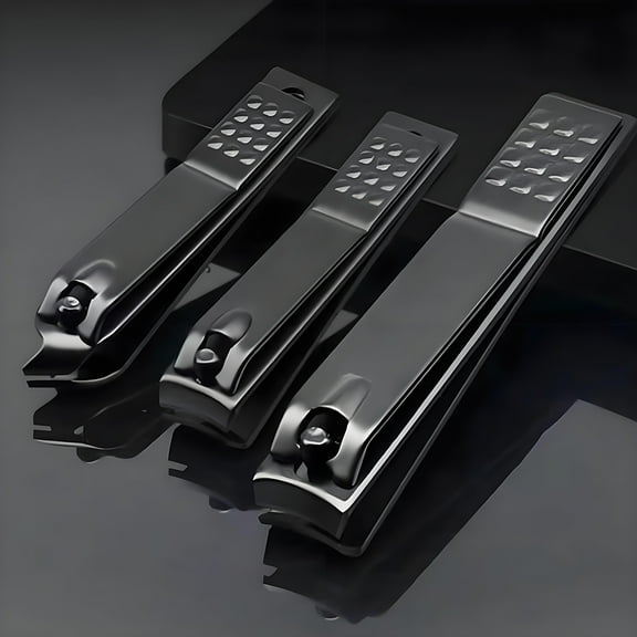 3 Pcs Men Women Professional Stainless Steel Toe Nail Clippers Curved Edge Style