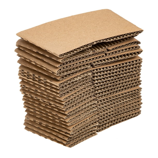 Cup Sleeve Sleeves Coffee Paper Hot Kraft Disposable Corrugated