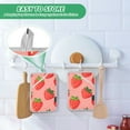 thumbnail image 6 of Cute Strawberries Oven Mitts 2 Pcs Pot Holders Sets Heat Resistant for Kitchen Cooking Baking 7"x9.8", 6 of 7