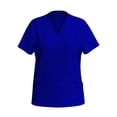thumbnail image 2 of JULMCOMO Royal Blue Scrubs Sets for Women Plus Size Medical Scrubs Stretchy V Neck Yoga Scrub Pants and Tops Scrubs Nursing Scrubs Uniformes De Enfermeras De Mujer Royal Blue XXL, 2 of 7