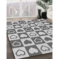 thumbnail image 3 of Ahgly Company Tapis d'Intérieur Lavable en Machine Carré Gris Cendré Transitionnel, 4 Pieds Carré, 3 of 7