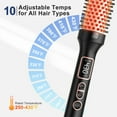 thumbnail image 4 of Thermal Brush for Blowout Look, 1.5in Heated Round Brush, Straightening & Curling Iron Brush, Blowout Brush, Hot Styler for Travel, 10 Temperature Control, Dual Voltage, Black Gold, 4 of 9