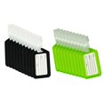 thumbnail image 1 of 20Pcs Luggage Tags Suitcase Label Bag Travel Accessories Black & Green, 1 of 9