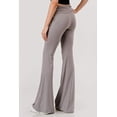 thumbnail image 6 of Drawstring Ruched Waist Flare Pants - Fossil Gray, 6 of 9