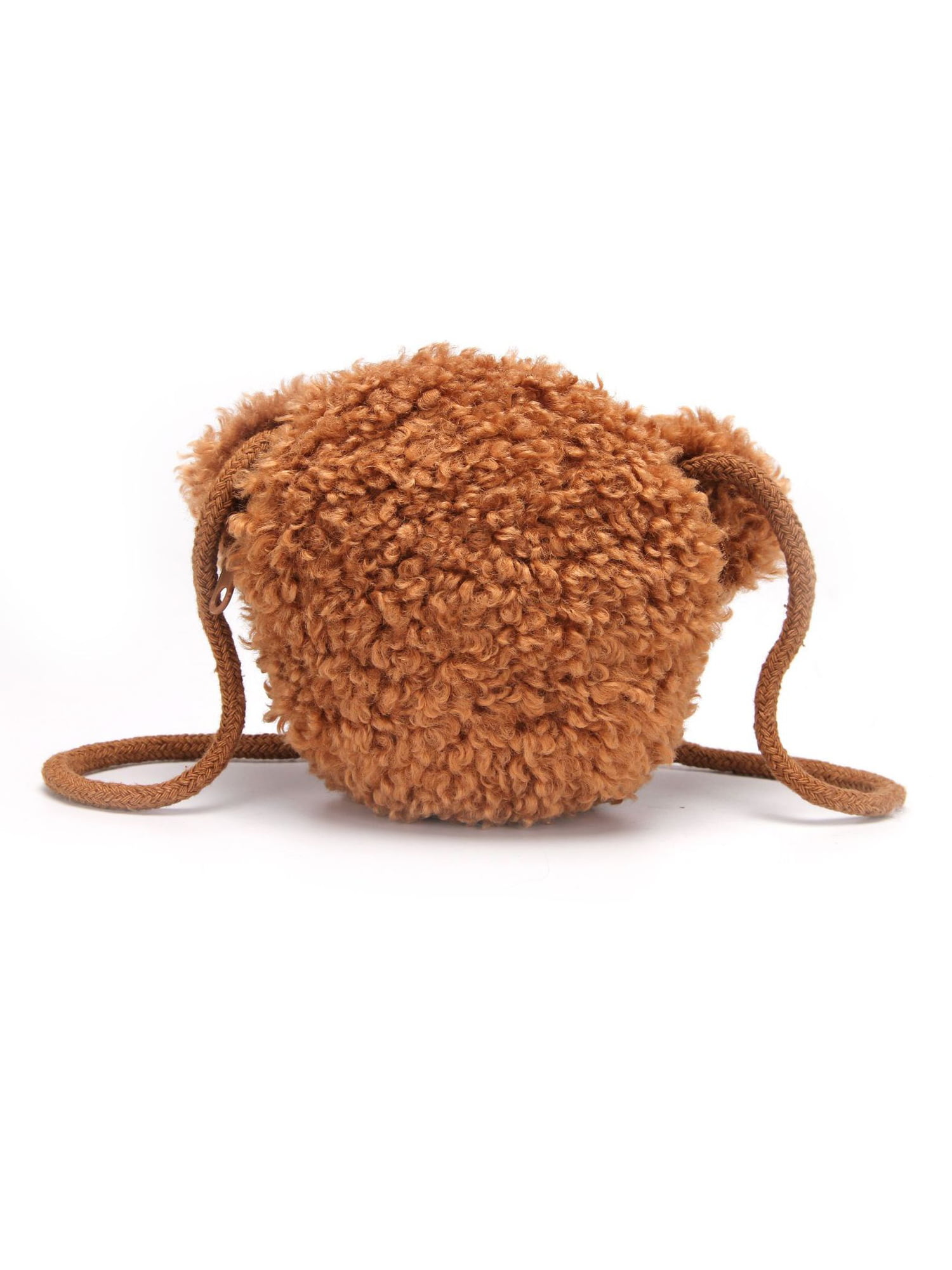Women Cross-body Bag Cute Brown Bear Shoulder Bag Silicone Teddy Bear Purse  Handbag for Girls (Brown): Handbags