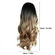 thumbnail image 4 of Pelucas con flequillo para mujer, peluca ondulada suelta, cabello largo y liso de media melena, peluca de seda de alta temperatura., 4 of 5