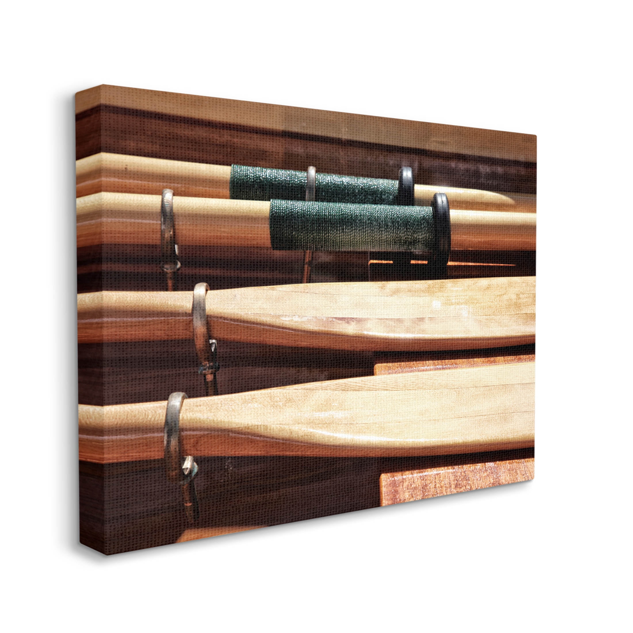 Stupell Industries Rowing Oars Photograph Photograph Gallery Wrapped Canvas Print Wall Art, Design by Savanah Plank