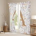thumbnail image 3 of Homewish Letter A Monogrammed Black Out Curtains,Retro Rustic Flower Curtains Pack of 2 (42x63 Each),Countryside Plant Bedroom Curtains For Child,Microfiber Room Decorative, 3 of 6