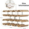 Top Of The Line Wine Storage Systems Reference: Countertop Wine Rack 14 Bottle Freestanding Wine Bottle Holder Stand