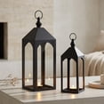 thumbnail image 1 of 2 faroles para velas, soporte para velas, farol colgante decorativo, centro de mesa para patio, chimenea, interior, exterior, porche, decoración del, 1 of 8