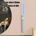 thumbnail image 4 of Double-Sided Electrostatic Lint Brush for Clothes & Furniture, Self-Cleaning Pet Hair Remover Brush for Dog/Cat Hair, Car Seats & Laundry (Blue), 4 of 6