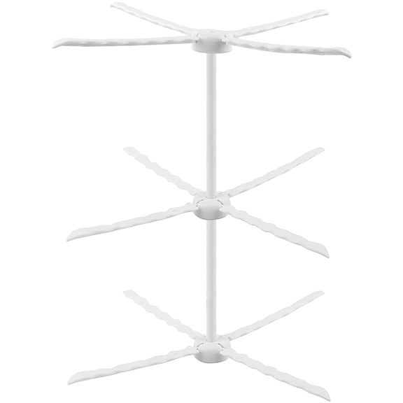RENACLIPY Foldable White Plastic Flower Drying Rack Stand for Baking and Crafting Kitchen Use