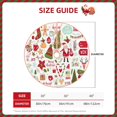 thumbnail image 2 of Haiem Snowflakes Santa Claus Pattern Christmas Tree Skirt Merry Christmas Party Christmas Tree Decoration,New Year Decorations-48", 2 of 6