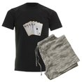 thumbnail image 6 of CafePress - Ace Clubs Flush Pajamas - Men's Dark Loose Fit Cotton Pajama Set, 6 of 7