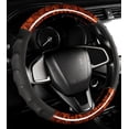 thumbnail image 5 of Wood Grain Leather Steering Wheel Cover Anti-Slip Breathable Durable Four Seasons Universal 15 Inch Fit Car Handle Wheel Cover, 5 of 7