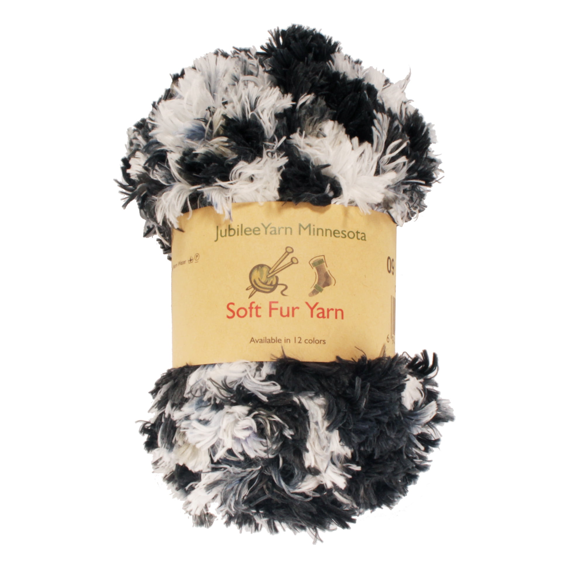 JubileeYarn Chunky Fluffy Soft Fur Eyelash Yarn - 100% Polyester - Sapphire  - 2 Skeins 