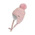 thumbnail image 2 of Homenesgenics Womens Hats for Winter Ear Flaps,Bobble Hat,Pom Pom Hat,Trapper Hat,Earflap Hat,Winter Windproof Outdoor Women's Beanies Brushy Pink Free Size, 2 of 5