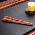 thumbnail image 2 of Pinzas de bambú para utensilios de cocina, pinzas de bambú reutilizables para tostadas, kimchi, frutas y té, 4 unidades. Clip para té, 2 of 4