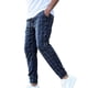 thumbnail image 2 of Pantalones largos para hombre, estilo casual, deportivo, a cuadros, con cintura elástica y bolsillos., 2 of 4