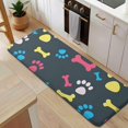 thumbnail image 5 of Cool Pet Background Dog Paw Kitchen Rug Mat,Kitchen Runner Rugs Non Skid Washable,Decorative Kitchen Floor Mats for Kitchen,Sink,Laundry,17"x47.2", 5 of 7