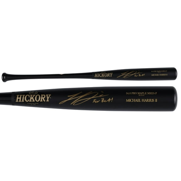 Michael Harris II Atlanta Braves Autographed Old Hickory Game Model Bat with "For The A!" Inscription - Fanatics Authentic Certified
