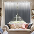 thumbnail image 4 of Swag Curtain Valances Grey Polka Dots Ombre Swag Valances for Kitchen Windows Gradient Gradual Color Short Topper Curtains Valance Tier Pair for Kitchen Bedroom Living Room Bathroom 28"x36", 4 of 8