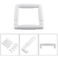 thumbnail image 4 of braveheart Embroidery Hoop Plastic Handhold Square Cross-stitch Snap Frames Rectangular Stitching Hoops Tools for Beginners 6x6 1Set, 4 of 6