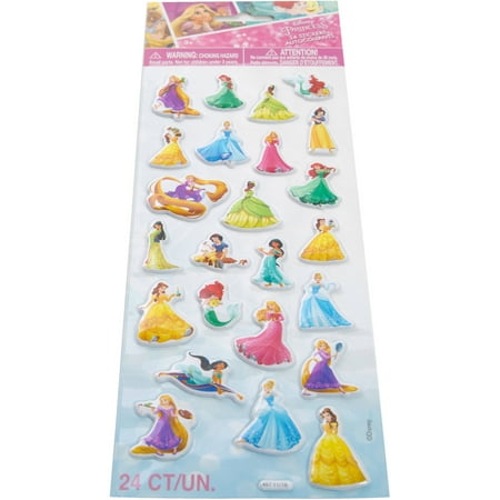 Disney Princess Puffy Sticker Sheet, 1ct