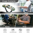 thumbnail image 7 of SCRAWLGOD Universal Computer Chair Cover with Arm Rest Slipcovers Easy to Remove Gaming Chair Covers Anti-Slip High Back Chair Protector, Set of 4, Bohemian Flowers Butterfly, 7 of 7