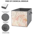 thumbnail image 5 of Collapsible Oxford Fabric Storage Cubes with Handles, Large Mid Foldable Oxford Cloth Bins Set of 2/6, Closet Organizers for Shelves Clothes Home Kitchen Toy - Wave Peony, 5 of 7