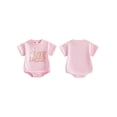 thumbnail image 2 of BemeyourBBs Baby Girl First Birthday Outfits Silly Goose Bubble Romper One Years Old 1st Birthday Clothes Goose Balloon Letter Print Short Sleeve Bodysuit Casual Summer Spring Clothes, 2 of 9