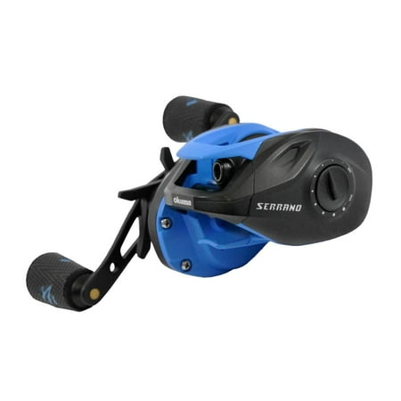 UPC: 0840083411566 | Okuma Serrano SRN100-a RH Low Profile Bait-Cast Reel 6.5:1