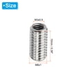 thumbnail image 2 of Unique Bargains Adaptateurs Filetage Manchon Réducteur Écrou M6x1.0 Mâle à M4x0.7 Femelle pour Réparer Insert Écrou Vis Réducteur 12mm 10 Pcs, 2 of 5