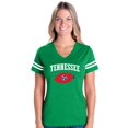 thumbnail image 1 of Womens Tennessee Nashville Football V-Neck T-Shirt, 1 of 5