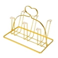 thumbnail image 4 of Metal Bottle Drying Rack, Mug Draining Organizer, Drinking Glass Drainer Stand, Glass Water Cup Rack for Dining Kitchen Tumbler Coffee Mugs Style B, 4 of 9
