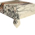 thumbnail image 2 of BSDHOME Funny, Happy Giraffe Cotton Linen Tablecloth 52x70 inches Tablecover Desk Table Cloth For Dining Room, Tea Table, Picnics, Parties, 2 of 5