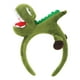 thumbnail image 3 of Diadema de dinosaurio jinwen aro de pelo verde, 3 of 8