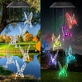 thumbnail image 5 of Color-Changing LED Solar Mobile Wind Chime LED Changing Light Color Waterproof Six Hummingbird Wind Chimes for Home Party Night Garden Decoration(Hummingbird), 5 of 7