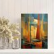 thumbnail image 2 of Qisvanset Kid Peeking Fence Canvas Print 12x16 Inch Kids Room Art, 2 of 8