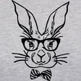 thumbnail image 3 of CafePress - Cute Hipster Easter Bunny Long Sleeve T Shirt - Womens Baseball Tee, 3 of 4