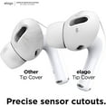 thumbnail image 4 of Elago Earbuds Cover Plus with Integrated Tips Designed for Apple AirPods Pro [6 Pairs: 2 Large + 2 Medium + 2 Small] (White), 4 of 5