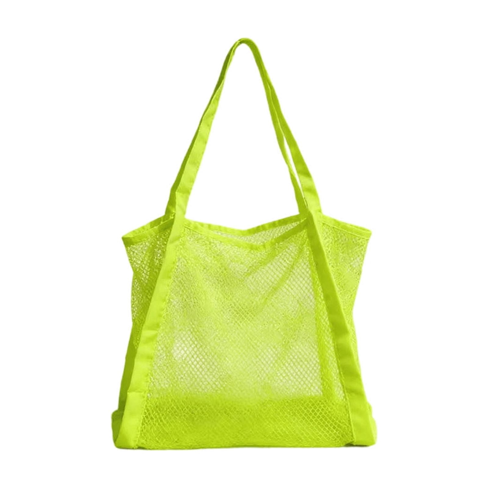 Kbndieu Large Mesh Beach Bag, Summer Zipper Beach Tote Bags, Mesh