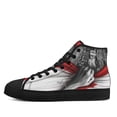 thumbnail image 3 of Christian High Top Canvas Shoes Sneakers Black Size 10, 3 of 7