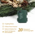 thumbnail image 4 of HOBLOC 24" Christmas Wreath with Lights, Outdoor Christmas Wreath for Front Door, Battery Operated Xmas Wreath with Gold Ball Ornaments Pine Cones Antlers for Home Holiday Decor, 4 of 7