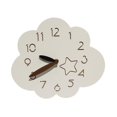 thumbnail image 3 of Reloj de pared con diseño de nube, silencioso y creativo, para habitación infantil, guardería, interior con patrón de estrellas, 3 of 9