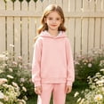thumbnail image 4 of Xyant Kids Girls Boys Hoodies Cotton Long Sleeve Pullover Hooded Sweatshirts with Pocket (Pink,12-13 Years), 4 of 7