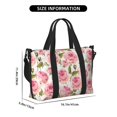 thumbnail image 3 of Zufioo Rose Flowers Pattern Hand-held Travel Bag, Waterproof Adjustable Shoulder Strap Crossbody Duffel Bag, Suitable for Work, Short trips, Sports, 3 of 8